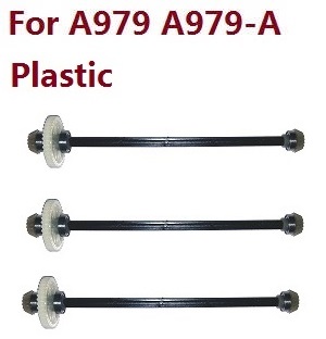 Wltoys A979 A979-A A979-B RC Car spare parts todayrc toys listing central drive shaft + gears + bearings (Assembled) plastic 3pcs for A979 A979-A