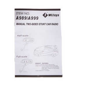 Wltoys A989 RC Car spare parts todayrc toys listing English manual book