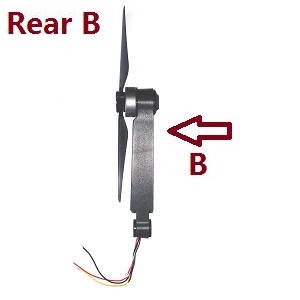 MJX B12 Bugs 12 EIS RC drone quadcopter spare parts todayrc toys listing side motor bar set with main blades Rear B