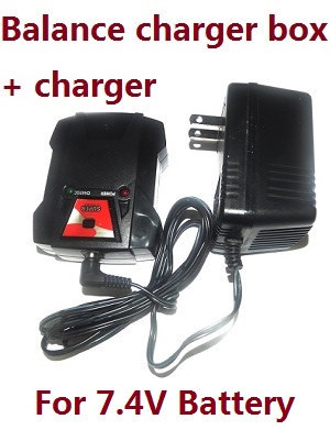 WPL B-16 B16-1 B-16K Military Truck RC Car spare parts charger and balance charger box (For 7.4V battery)