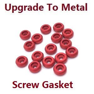 WPL B-16 B16-1 B-16K Military Truck RC Car spare parts screw gasket (Red)