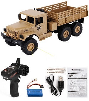 WPL B-16 Military Truck RC Car with 1 battery RTR Yellow