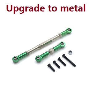 WPL B-16 B16-1 B-16K Military Truck RC Car spare parts connect steering rod set (Metal) Green