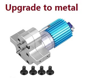 WPL B-16 B16-1 B-16K Military Truck RC Car spare parts main motor with motor seat (upgrade to metal) Silver - Click Image to Close