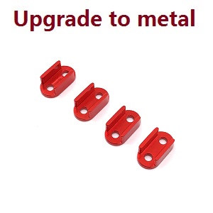 WPL B-16 B16-1 B-16K Military Truck RC Car spare parts steel plate fixing seat (Metal) Red