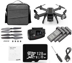 MJX B20 Bugs 20 EIS RC drone with 3 battery and 128G SG card and portable shoulder bag