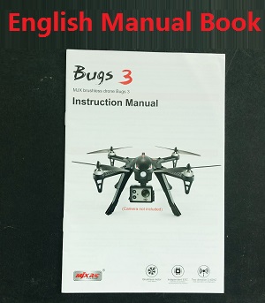 MJX B3 Bugs 3 RC quadcopter spare parts todayrc toys listing English manual book