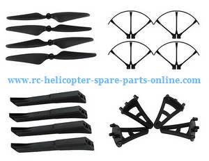 MJX Bugs 3H B3H RC Quadcopter spare parts todayrc toys listing main blades + protection frame + 2*landing skids set