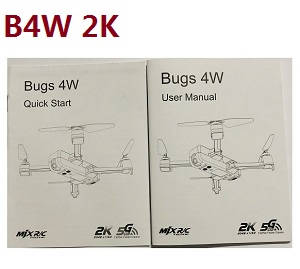 MJX Bugs 4W B4W RC Quadcopter spare parts todayrc toys listing English manual book (2K 1080P version)