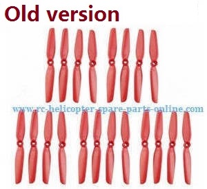 JJRC JJPRO X5 X5P RC Drone Quadcopter spare parts todayrc toys listing main blades (Red 5sets) (For X5 1080P Epik)