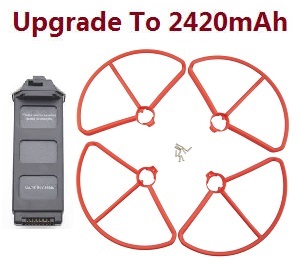 *** Today's deal *** MJX Bugs 5W B5W RC Quadcopter spare parts todayrc toys listing 2420mAh battery with Red upgrade protection frame