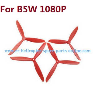 MJX Bugs 5W B5W RC Quadcopter spare parts todayrc toys listing upgrade 3-leaf main blades (Red)