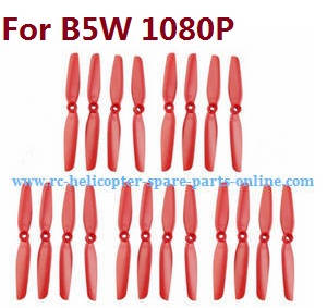 MJX Bugs 5W B5W RC Quadcopter spare parts todayrc toys listing main blades (Red 5sets)