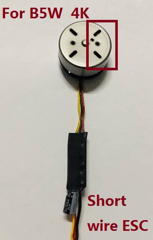 MJX Bugs 5W B5W RC Quadcopter spare parts todayrc toys listing brushless motor with short wire ESC board [There are 4 holes on the right] (For B5W 4K version)