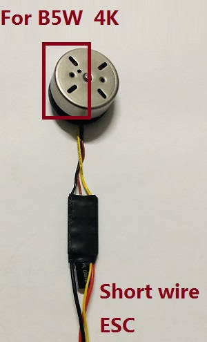 MJX Bugs 5W B5W RC Quadcopter spare parts todayrc toys listing brushless motor with short wire ESC board [There are 4 holes on the left] (For B5W 4K version)