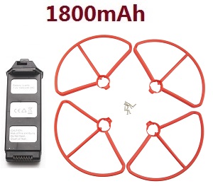 *** Today's deal *** MJX Bugs 5W B5W RC Quadcopter spare parts todayrc toys listing 1800mAh battery with Red upgrade protection frame