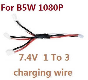 MJX Bugs 5W B5W RC Quadcopter spare parts todayrc toys listing 1 to 3 charger wire 7.4V - Click Image to Close