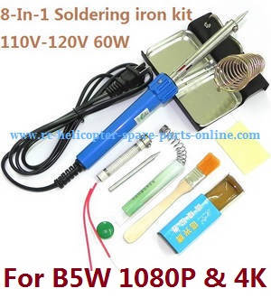 MJX Bugs 5W B5W RC Quadcopter spare parts todayrc toys listing 8-In-1 Voltage 110-120V 60W soldering iron set