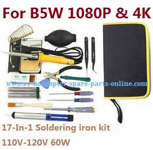 MJX Bugs 5W B5W RC Quadcopter spare parts todayrc toys listing 17-In-1 Voltage 110-120V 60W soldering iron set - Click Image to Close