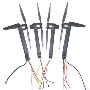 MJX Bugs 18 pro B18pro X-drone EIS RC drone quadcopter spare parts side motor bar set with main blade (4pcs)