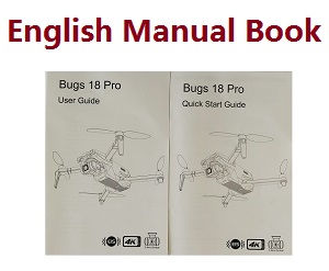 MJX Bugs 18 pro B18pro X-drone EIS RC drone quadcopter spare parts English manual book