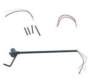 C127 RC Helicopter Drone spare parts tail motor + tail tube + tail motor deck + tail LED + tail motor wire set