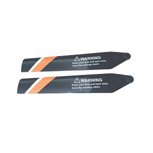 Firefox C129 RC Helicopter spare parts todayrc toys listing main blades (Orange)