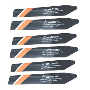 Firefox C129 RC Helicopter spare parts todayrc toys listing main blades 3sets Orange