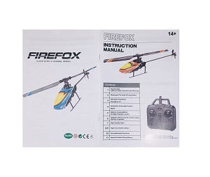 Firefox C129 RC Helicopter spare parts todayrc toys listing English manual book - Click Image to Close