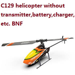C129 Helicopter without transmitter,battery,charger,etc. BNF Orange