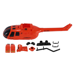 RC ERA C186 BO-105 C186 Pro RC Helicopter Drone spare parts body cover with decorative set Oragne