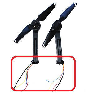 Aosenma CG006 RC quadcopter spare parts todayrc toys listing side bar and motor sets 2pcs long wire