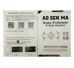 Aosenma CG036 RC Drone spare parts todayrc toys listing English manual book