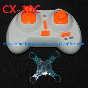 cheerson cx-10 cx-10a cx-10c cx10 cx10a cx10c quadcopter spare parts todayrc toys listing PCB + transmitter (CX-10C)