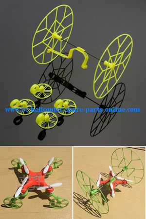 cheerson cx-10 cx-10a cx-10c cx10 cx10a cx10c quadcopter spare parts todayrc toys listing wheels set (Yellow)
