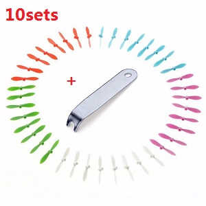 Cheerson CX-10D CX-10DS quadcopter spare parts todayrc toys listing main blades (10 sets) + Wrench