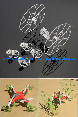 Cheerson CX-10WD CX-10WD-TX quadcopter spare parts todayrc toys listing outer protection frame set (Upgrade White)