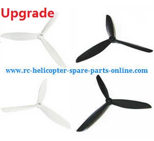 cheerson cx-20 cx20 cx-20c quadcopter spare parts todayrc toys listing upgrade Three leaf shape blades (White-Black)