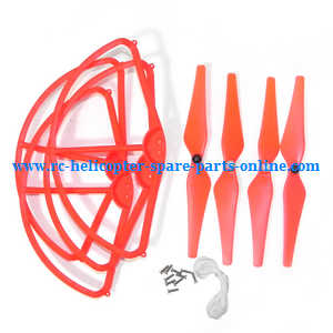 cheerson cx-20 cx20 cx-20c quadcopter spare parts todayrc toys listing main blades + protection frame set (Red)