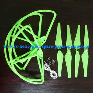 cheerson cx-20 cx20 cx-20c quadcopter spare parts todayrc toys listing main blades + protection frame set (Green)
