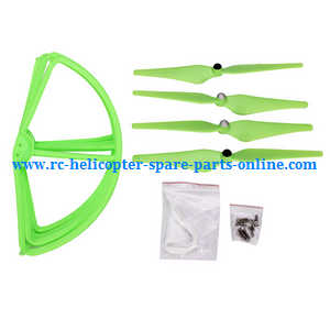 cheerson cx-22 cx22 quadcopter spare parts todayrc toys listing main blades + protection frame set (Green)