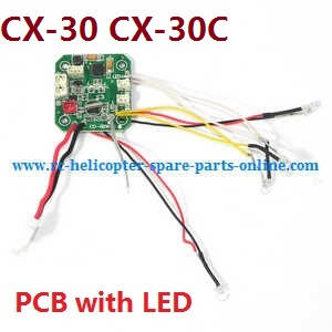 cheerson cx-30 cx-30c cx-30w cx-30s cx-30w-tx cx30 quadcopter spare parts todayrc toys listing receive PCB board with LED (CX-30 CX-30C)