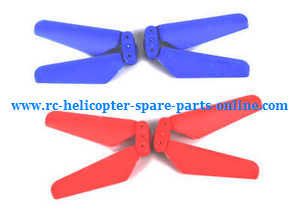 Cheerson CX-40 Frog Mini folding RC quadcopter spare parts todayrc toys listing main blades (Blue-Red)
