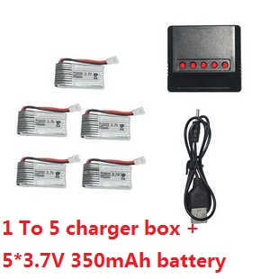Cheerson 6057 Flying Egg RC quadcopter spare parts todayrc toys listing 1 to 5 charger box set + 5*battery 3.7V 350mAh
