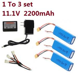 Cheerson CX-91 CX91 quadcopter spare parts todayrc toys listing 1 to 3 charger box set + 3* 11.1V 2200mAh battery