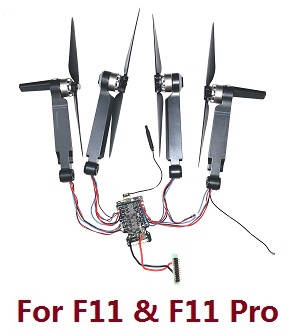 SJRC F11, F11 PRO, F11 4K PRO, F11s PRO, F11s 4k PRO RC Drone spare parts todayrc toys listing side motors bar set + main blades + PCB board (Only for F11 and F11 Pro)