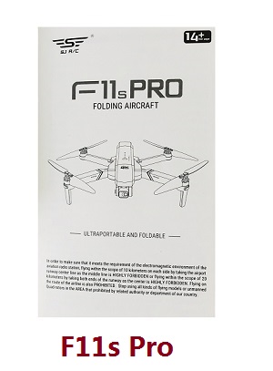 SJRC F11, F11 PRO, F11 4K PRO, F11s PRO, F11s 4k PRO RC Drone spare parts todayrc toys listing English manual book (Only for F11s Pro)