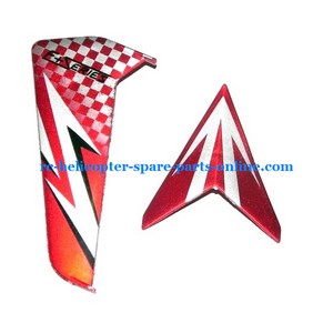 DFD F161 helicopter spare parts todayrc toys listing tail decorative set red color