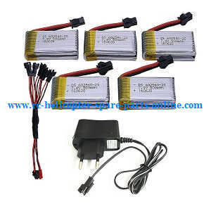 DFD F182 RC Quadcopter spare parts todayrc toys listing 1 to 5 charger wire + 5*batteries set