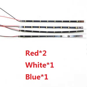 DFD F183 F183D quadcopter spare parts todayrc toys listing LED bar set (2*red + 1*white + 1*blue)